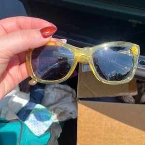 Yellow Tory Burch Sunglasses a few scratches